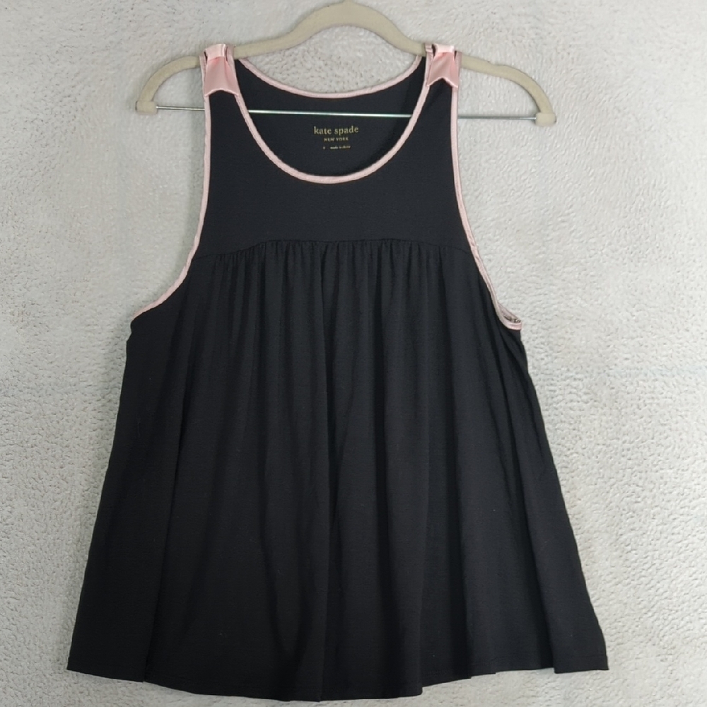 Kate Spade Women's Black & Pink Sleeveless Top Size S